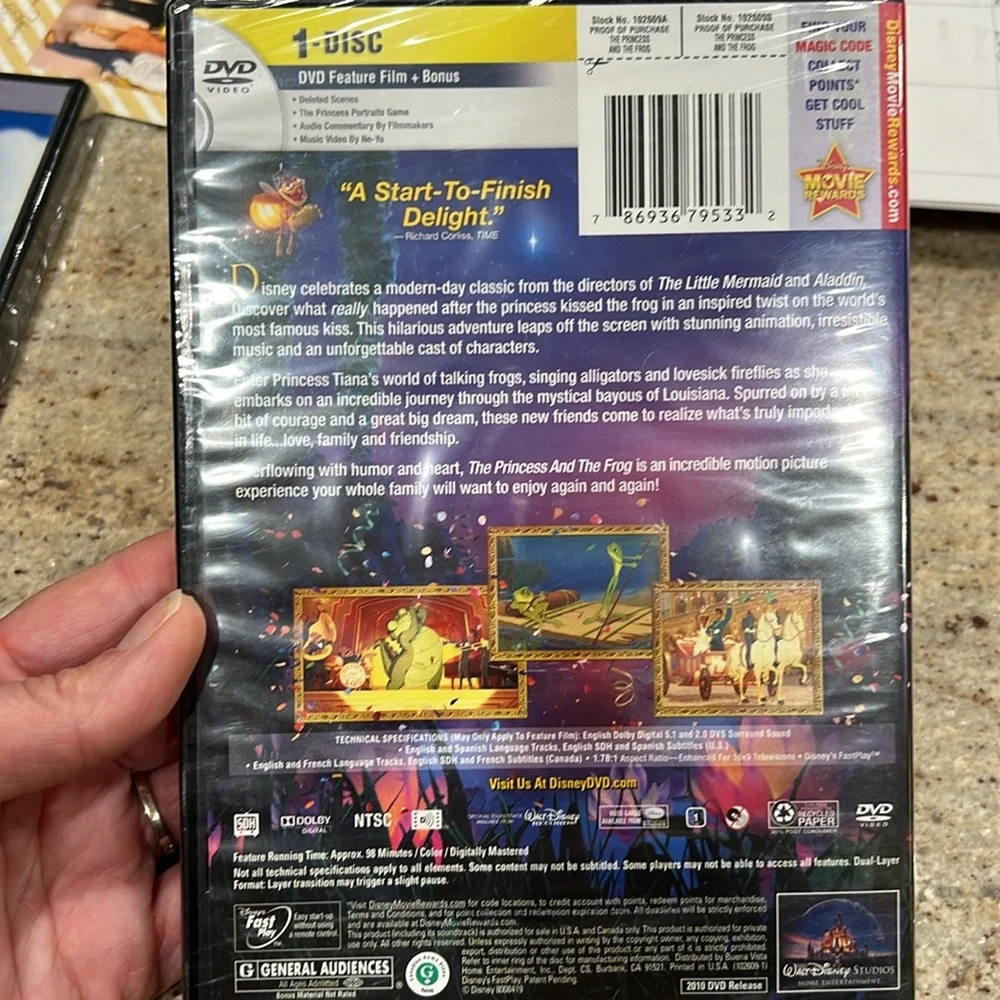 Disney dvd The Princess and the Frog